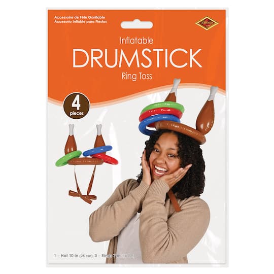 Beistle Inflatable Drumstick Ring Toss Set in Brown | Michaels®